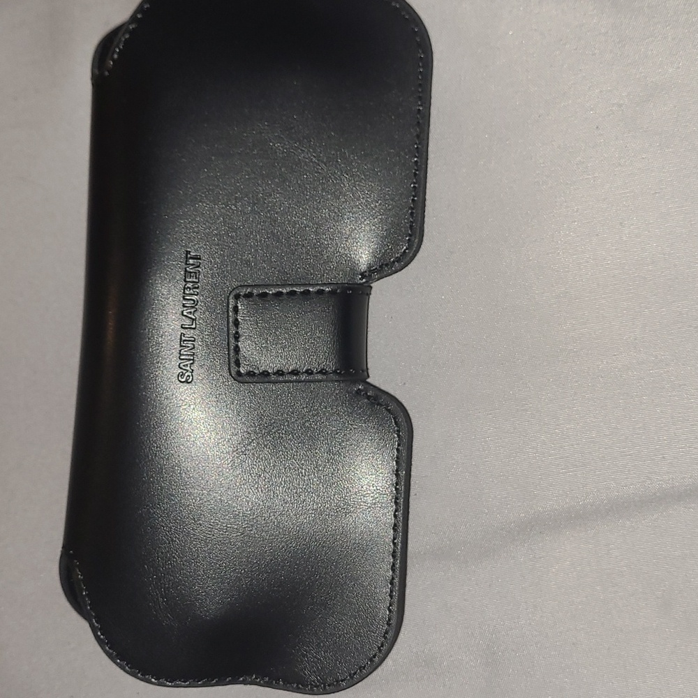 Saint Laurent Black Sunglasses with Leather Case - Picture 7 of 7